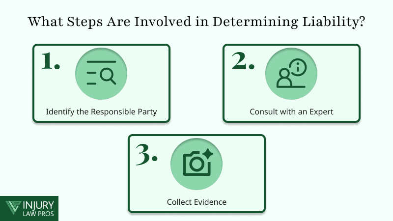 What are the 3 Steps Involved in Determining Liability? - Infographic